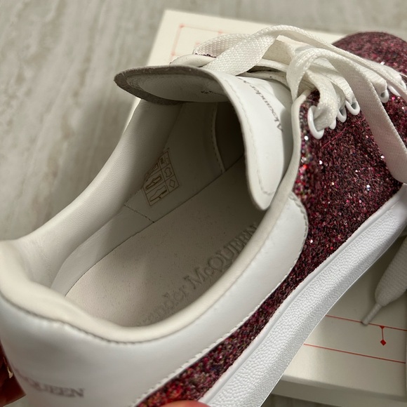 Alexander McQueen Glitter pink sneakers— worn twice! - Picture 5 of 12
